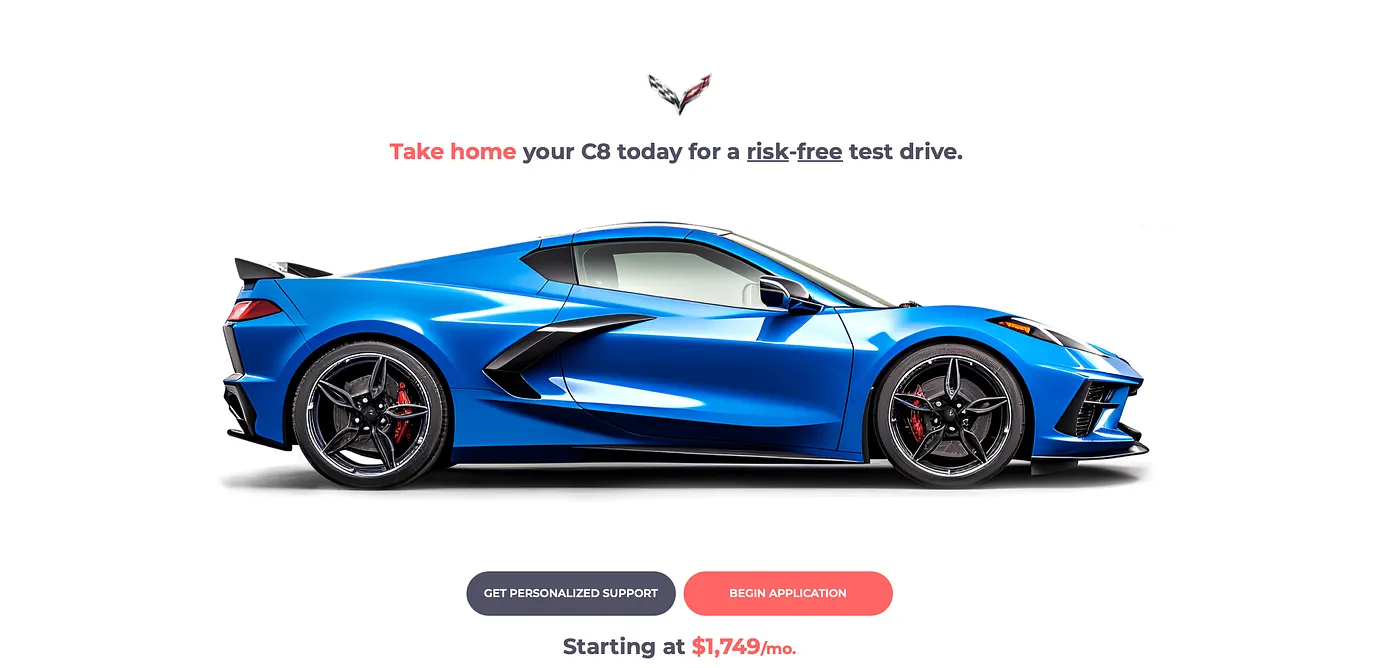 The ONLY Place to Lease a Corvette C8!